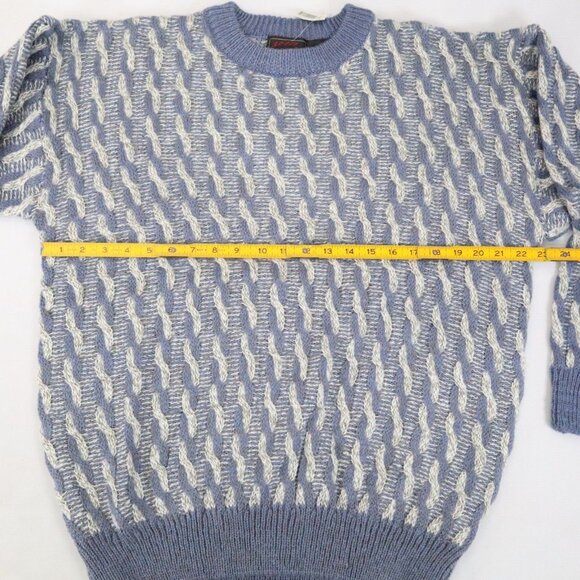 Vintage Sweater Mens XL 90s Knit Cable Knit Cosby Grunge Skate Grandpa Y2K Korea - Picture 6 of 6